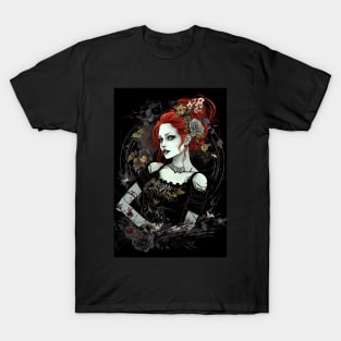 Goth Girl Emilie Autumn Design T-Shirt